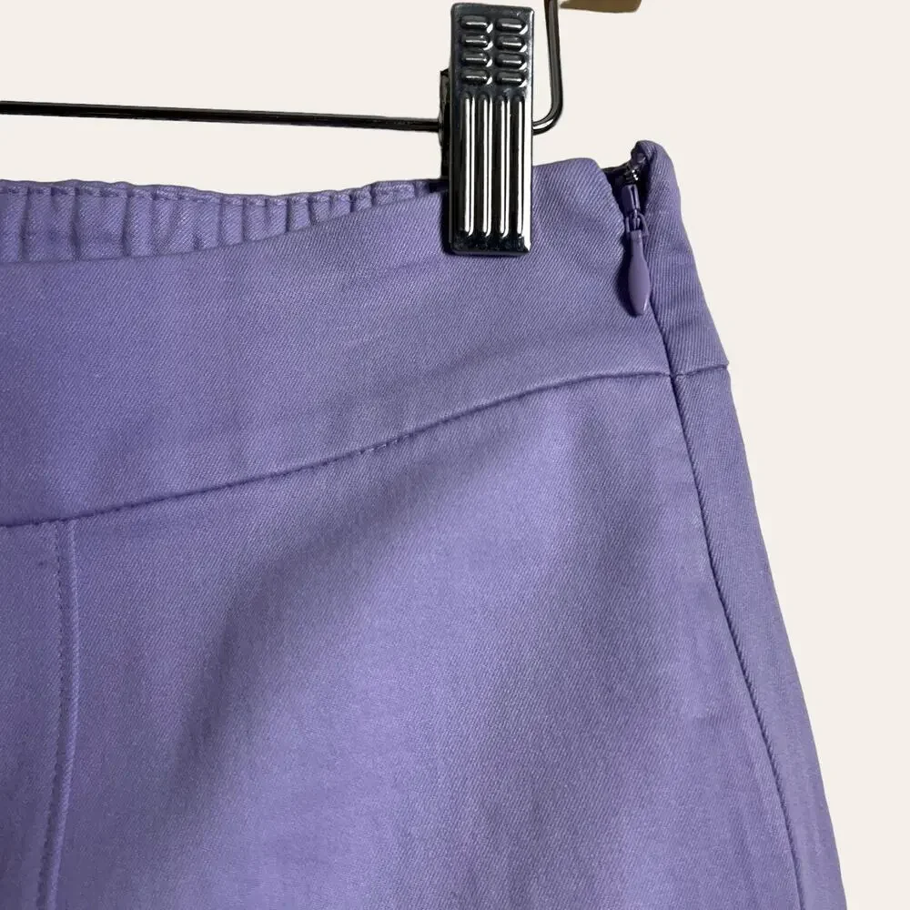 Hill House Lavender Purple Claire Mid Rise Straight Leg Pants Size L - Picture 6 of 11